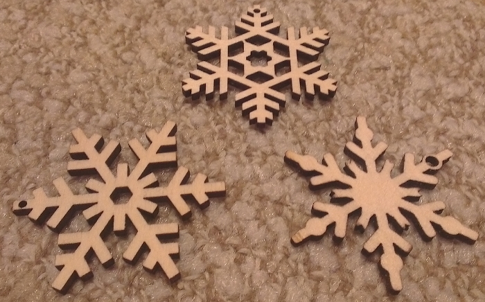 Sanded Snowflakes